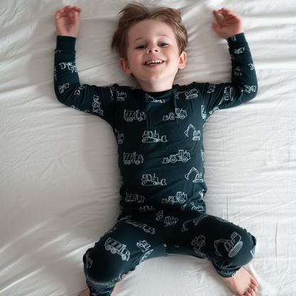 Pip + Phee - 2 Piece Bamboo Sets | LE Prints: Football / 2T