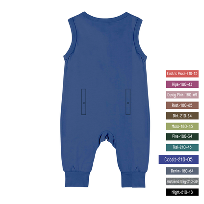 Little Locals PALS Sleep + Play Underalls - Cobalt