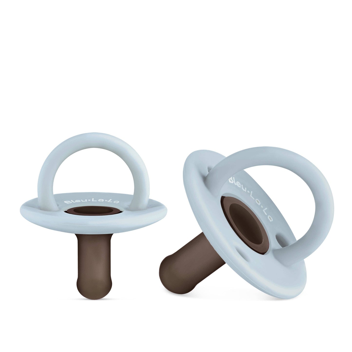 Bleu La La - Lulababe 2 Tone Pacifier: Hospital Nipple / Tan + Mocha