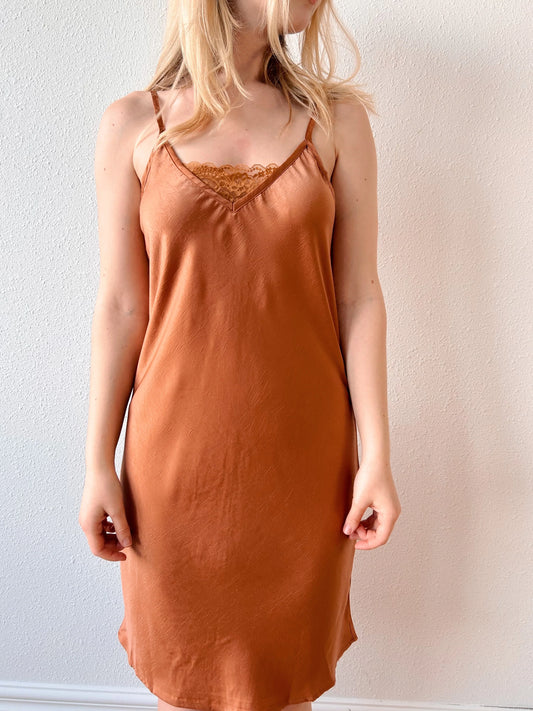 Camisole Slip Dress - Sunday Sparks - Mocha Dreams