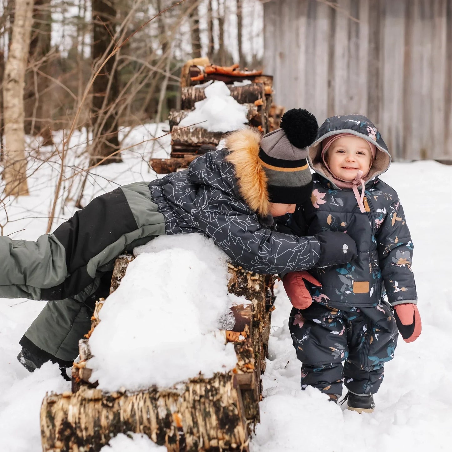 Perlimpinpin - One Piece Toddler Snowsuit - Animals