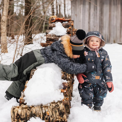 Perlimpinpin - One Piece Toddler Snowsuit - Animals
