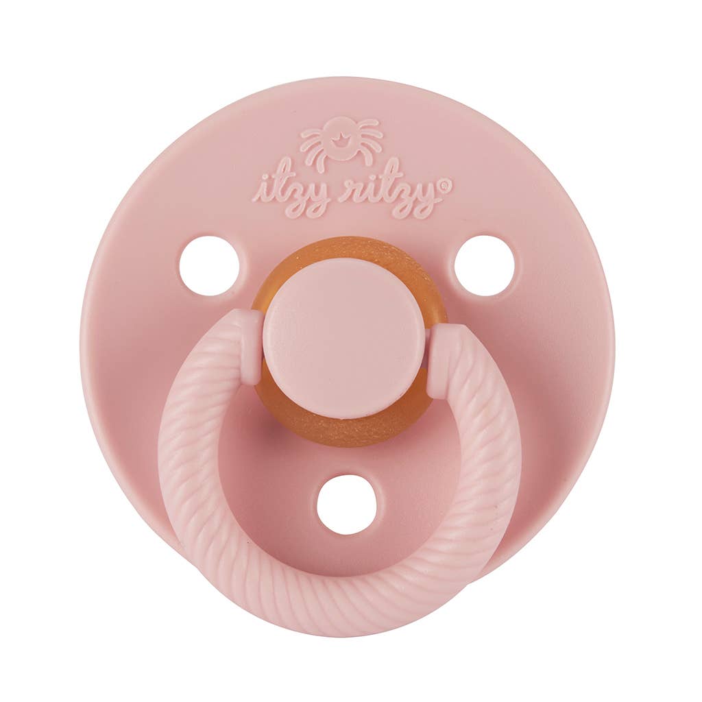 Itzy Soother™ Natural Rubber Paci Sets: Orchid + Lilac