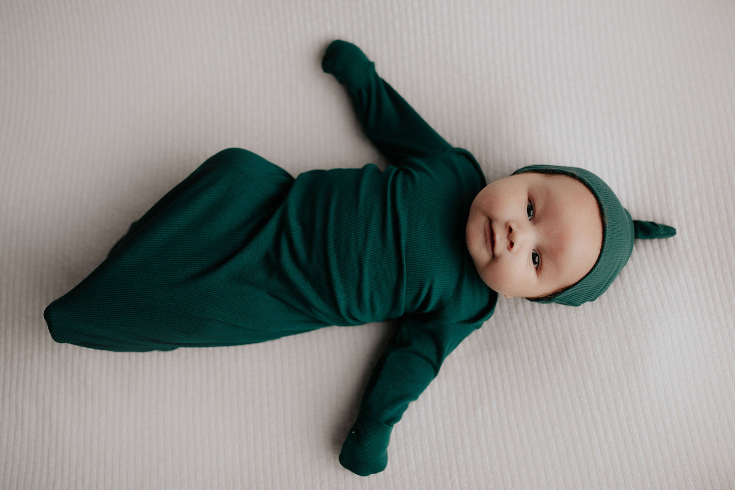 Three Little Tots - Knotted Newborn Gown - Forest