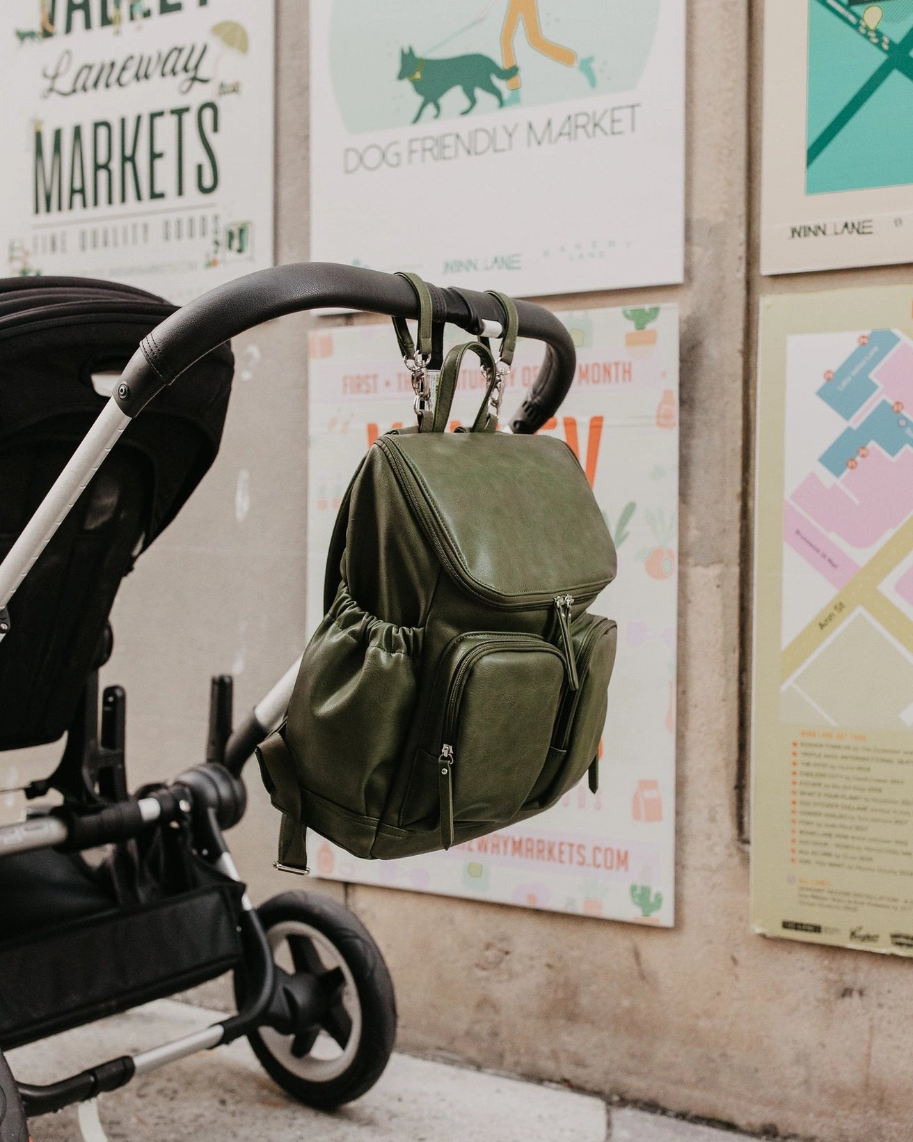 OiOi - Signature Nappy Backpack - Olive