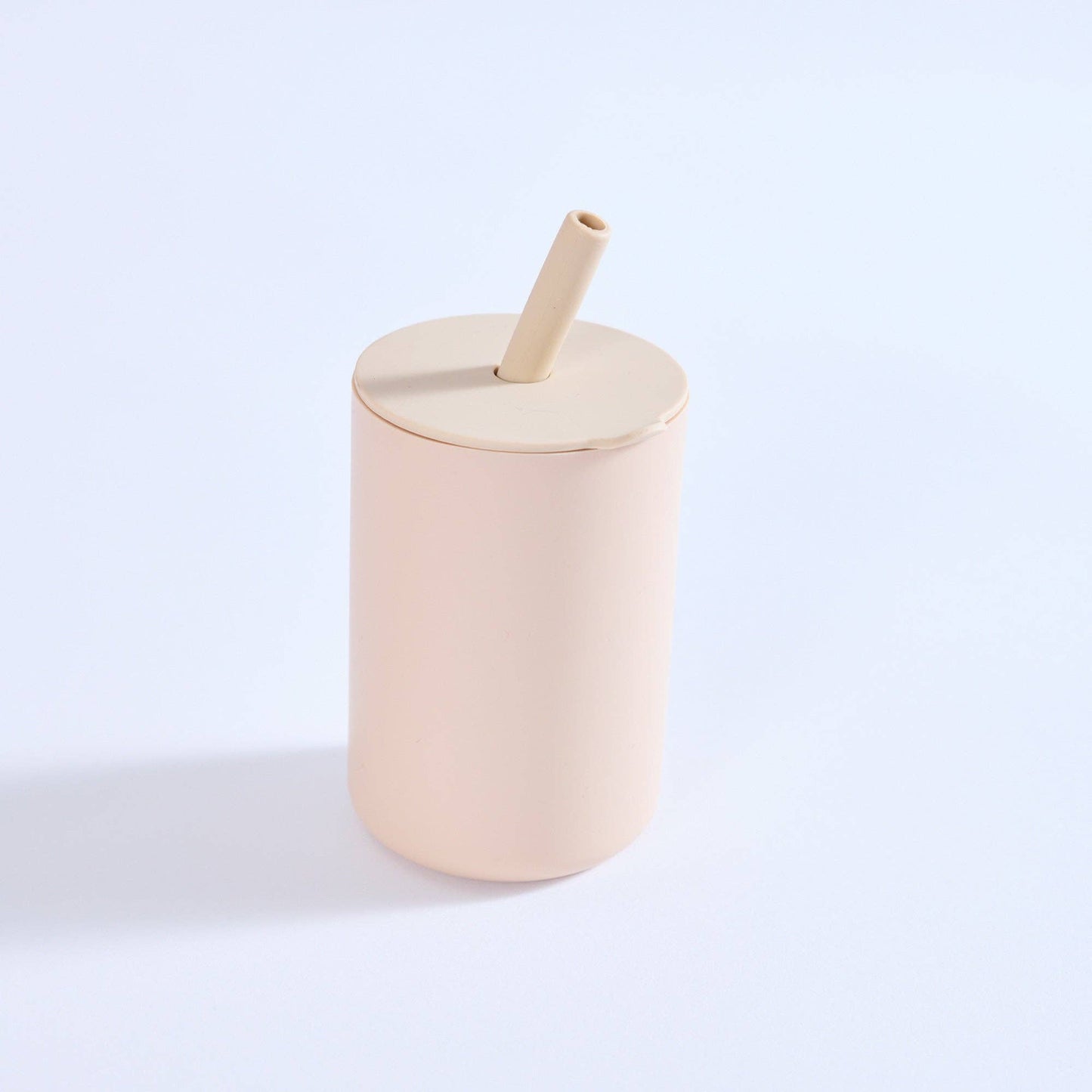 Milk Addict - Milk Addict Silicone Cup And Straw Set: Dusty Rose