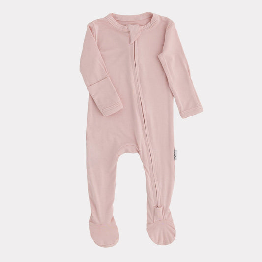 Pip + Phee - Bamboo Footed Sleepers | Solids: Primrose / Newborn