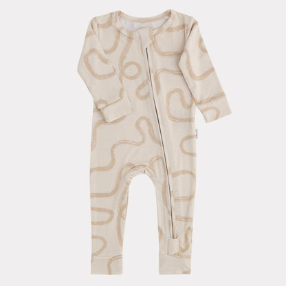 Pip + Phee - Bamboo Footless Sleepers | LE Prints: Dainty-floral / 3T