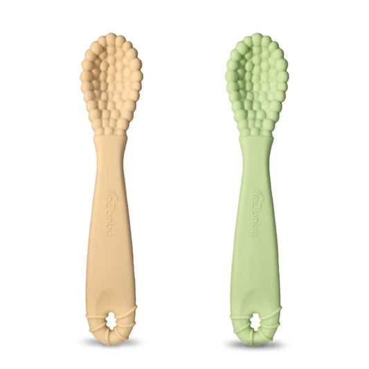 RaZberry Silicone Training Spoon - 2 pack - Blue & Green