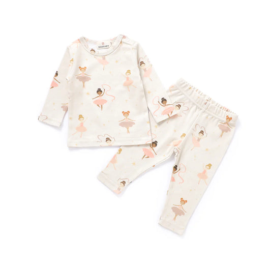 Ballerina Dreams Organic Cotton Baby & Toddler Two-Piece Set