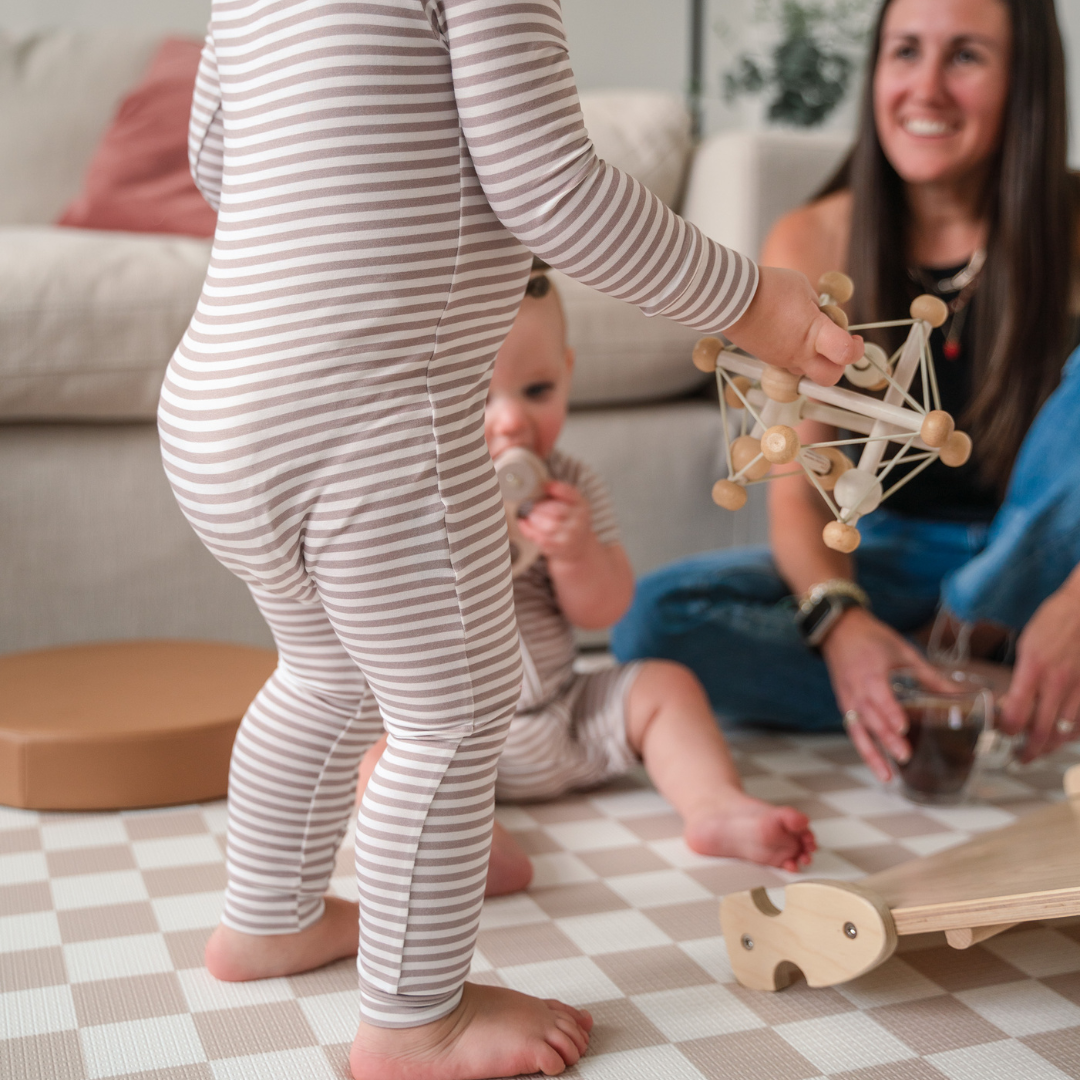 Pip + Phee - Bamboo Footless Sleepers | LE Prints: Dainty-floral / 3T