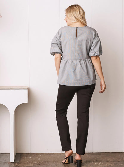 Angel Maternity - Over the Bump Straight Cut Work Pants - Black