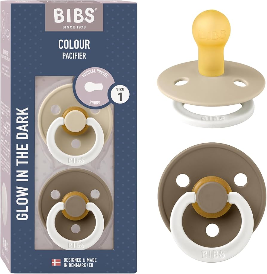 BIBS - Colour GLOW 2 Pack - Vanilla Glow + Dark Oak Glow
