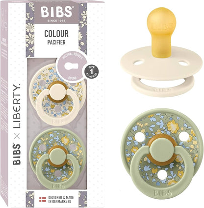 BIBS x Liberty - Pacifier Original Latex 2 PK - Eloise Sage Mix