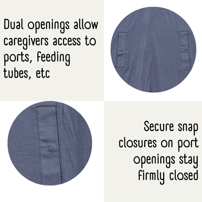 Little Locals PALS Sleep + Play Underalls - Heatherd Grey