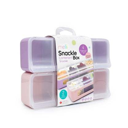 Melii - 4 Compartment Snackle: Blue