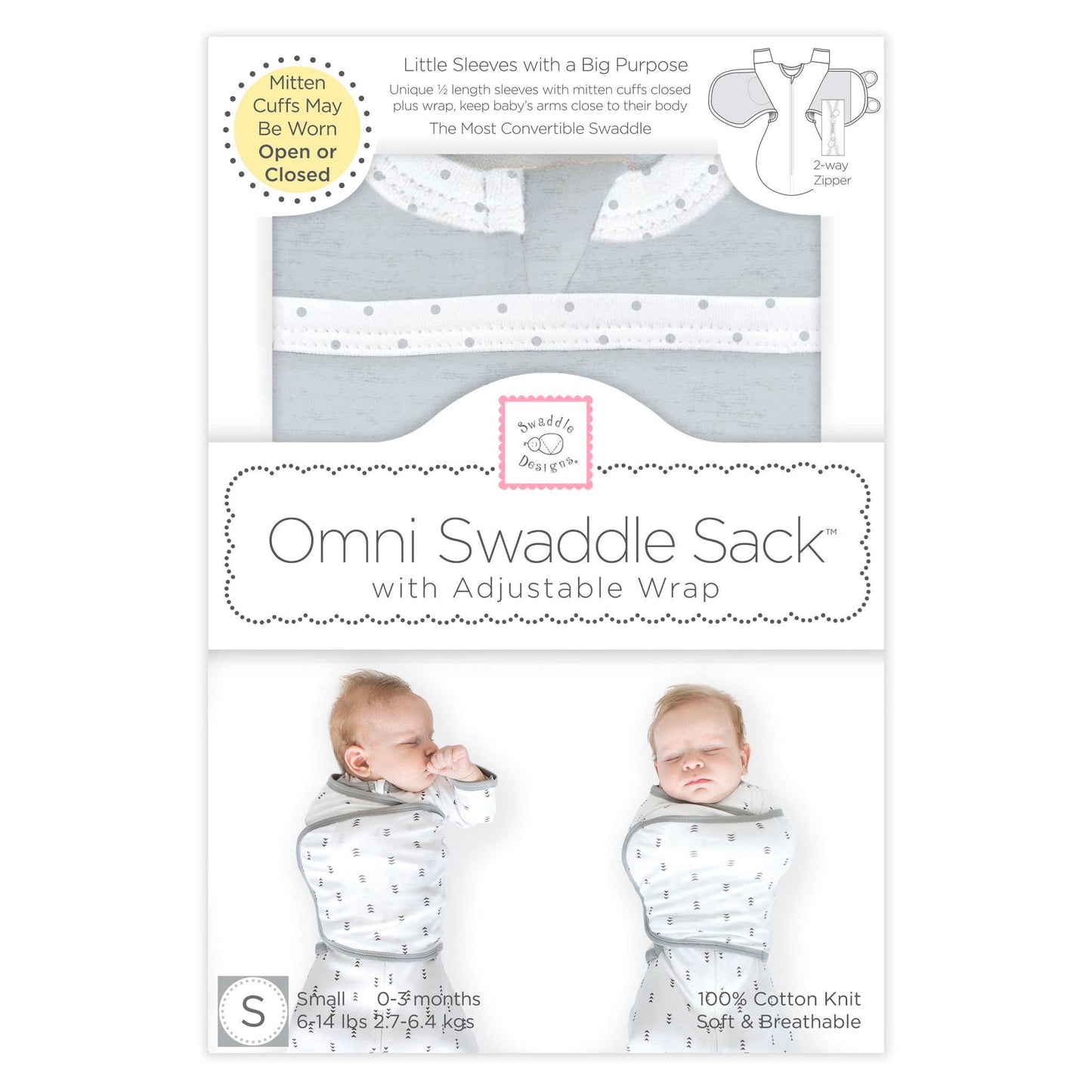 Omni Swaddle Sack - Heather Gray - Newborn/0-3 Months
