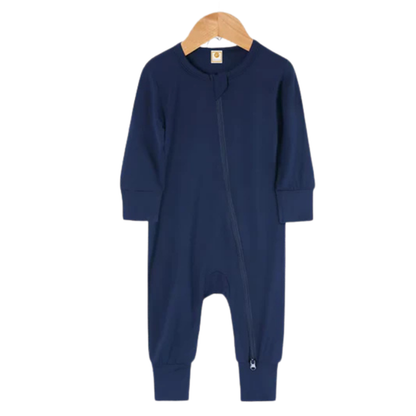 Merlot - Long Sleeve Bamboo Sleep + Play Romper