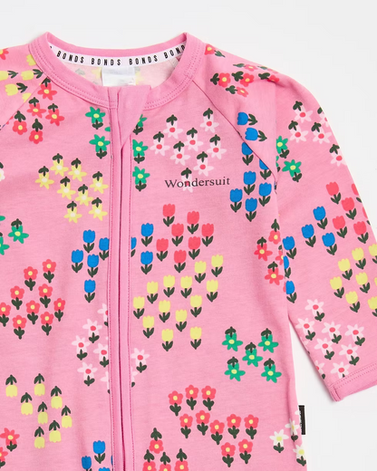 BONDS  - Wondersuit - Blossomfield Pink