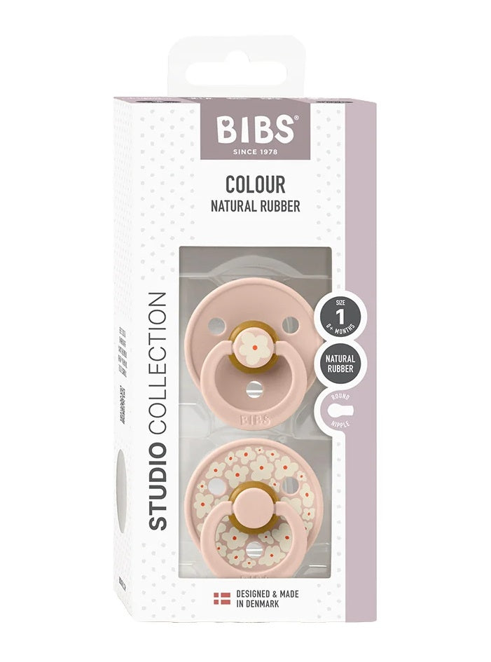 BIBS - Studio Colour 2 Pack - Jasmine + Blush Mix