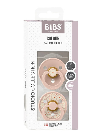 BIBS - Studio Colour 2 Pack - Jasmine + Blush Mix