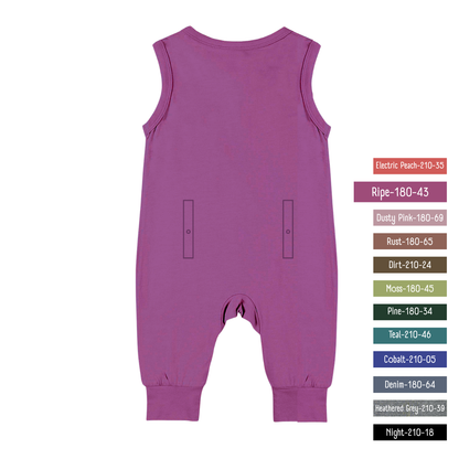 Little Locals PALS Sleep + Play Underalls - Ripe