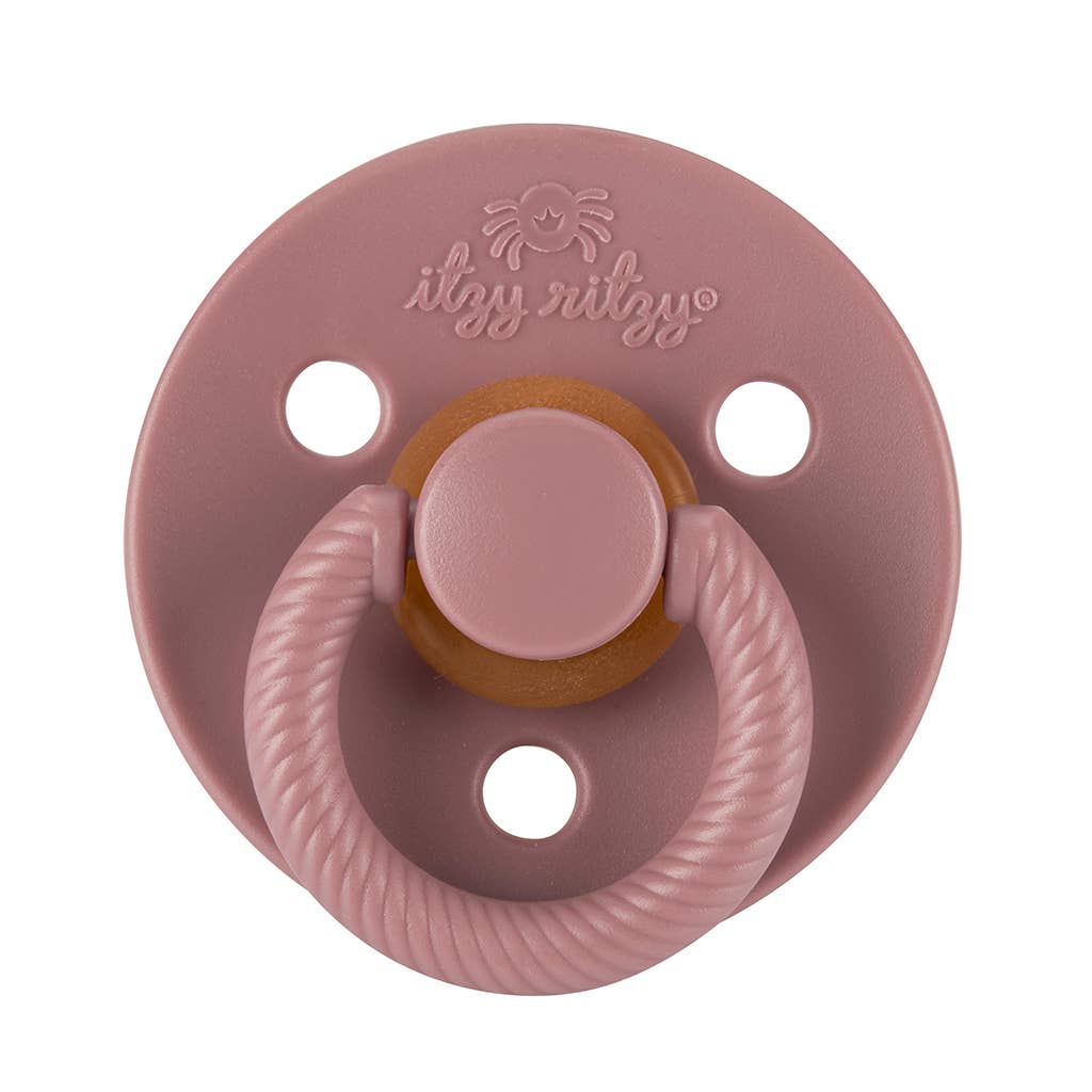 Itzy Soother™ Natural Rubber Paci Sets: Chocolate + Caramel