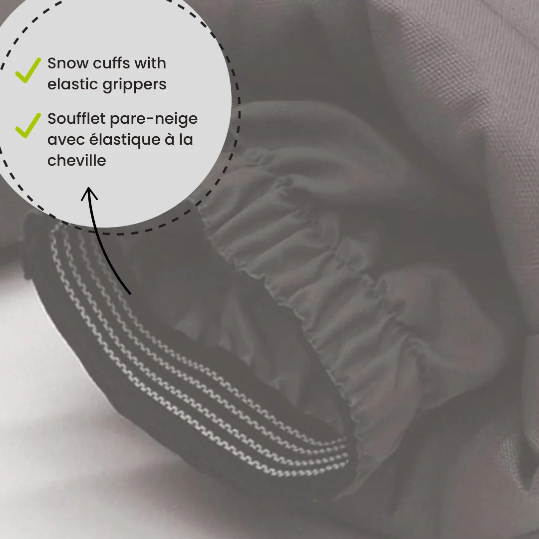 Perlimpinpin - Two Piece Kid Snowsuit - Black + Slate + Grenat