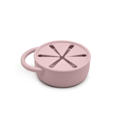 Melii - 100% Silicone Collapsible Snack Container with Finger Trap: Pink