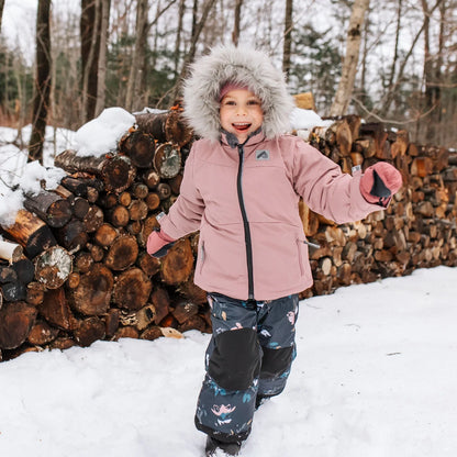 Perlimpinpin - Two Piece Kid Snowsuit - Peony