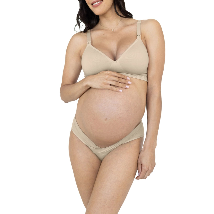 Maternity Cotton Bikini Panties, Under the Bump