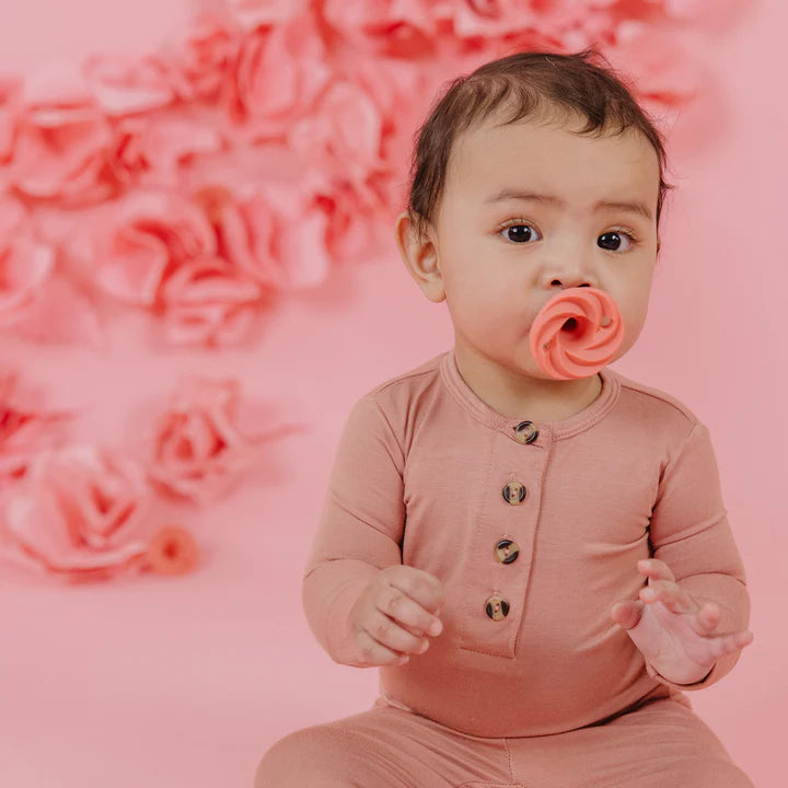 Doddle and Co. Pacifier - Peach + Cloud