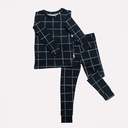 Pip + Phee - 2 Piece Bamboo Sets | LE Prints #4: Multi-check / 5T / Long Sleeves/Long Pants