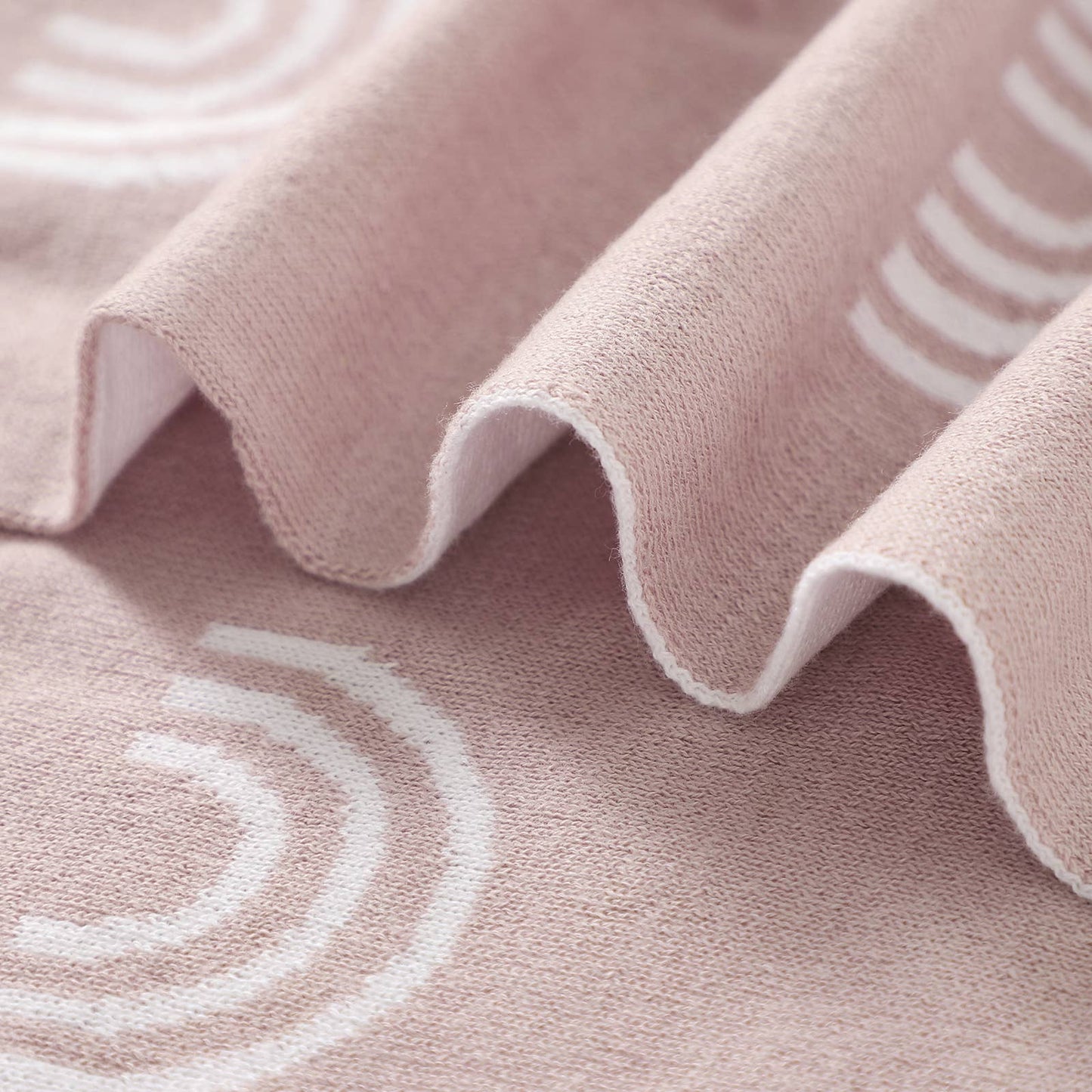 Bleu La La - 100% Luxury Cotton Swaddle Receiving Baby Blanket - Rainbow: Grey