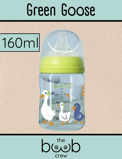The Boob Crew - Glass Bottle - Green Goose