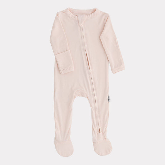 Pip + Phee - Bamboo Footed Sleepers | Solids: Pearl / Newborn