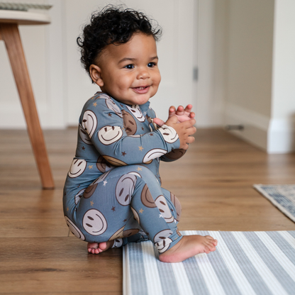Pip + Phee - Bamboo Footless Sleepers | LE Prints #2: Cafe-floral / 3T