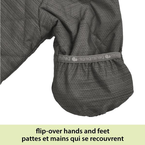Perlimpinpin - CAR SEAT SAFE - One Piece Baby Snowsuit - Stark
