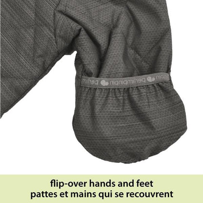 Perlimpinpin - CAR SEAT SAFE - One Piece Baby Snowsuit - Stark