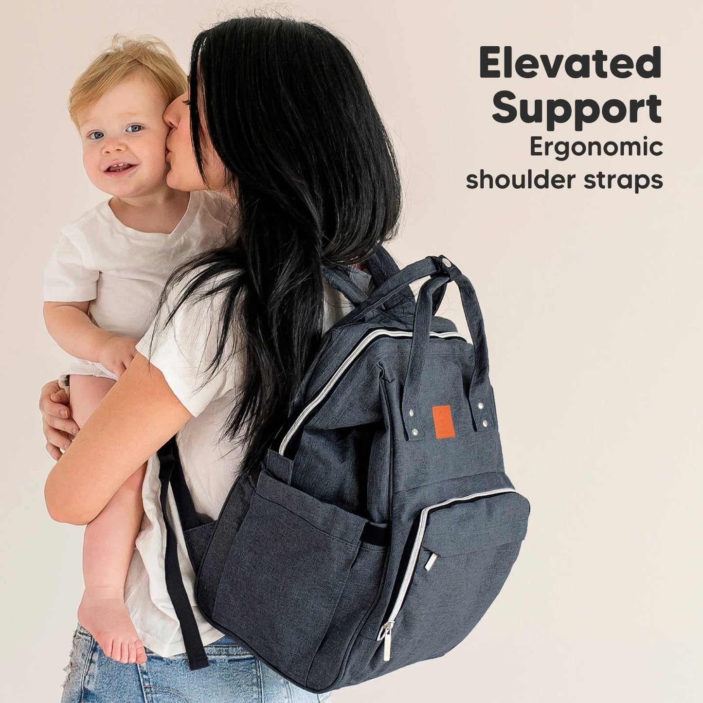 Original Diaper Bag Backpack, Baby Bags with Changing Pad: Mystic Gray