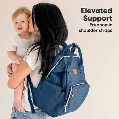 Original Diaper Bag Backpack, Baby Bags with Changing Pad: Navy Blue