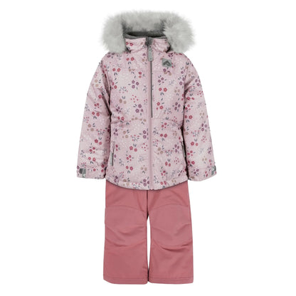 Perlimpinpin - Two Piece Kid Snowsuit - Floral