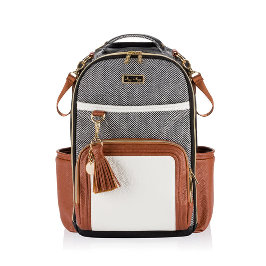 Itzy Ritzy - Coffee + Cream Boss Plus Backpack Diaper Bag