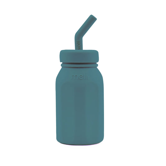 Melii - Silicone Straw Bottle - Ocean