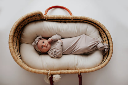 Three Little Tots - Knotted Newborn Gown - Harbour Mist