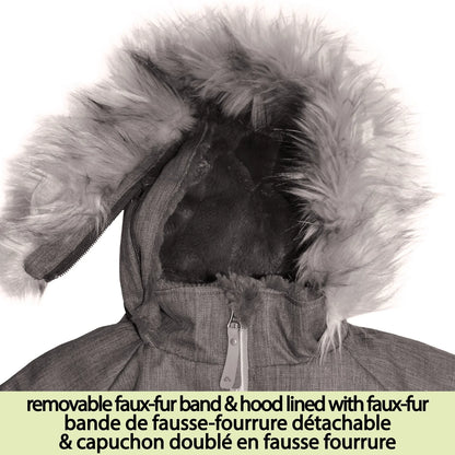 Perlimpinpin - One Piece Toddler Snowsuit - Carbon Textured