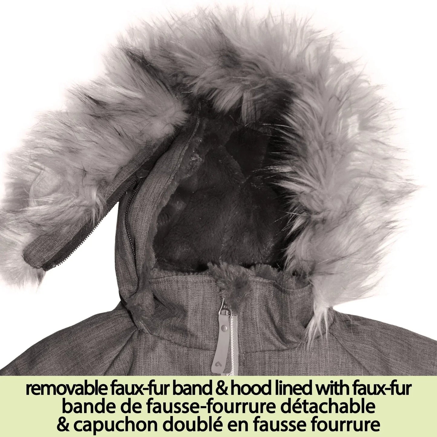 Perlimpinpin - One Piece Toddler Snowsuit - Carbon Textured