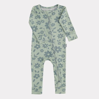 Pip + Phee - Bamboo Footless Sleepers | LE Prints: Dainty-floral / 3T