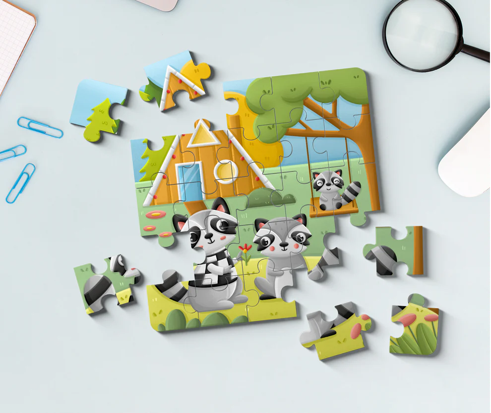 Woodland Raccoon Toddler Puzzle