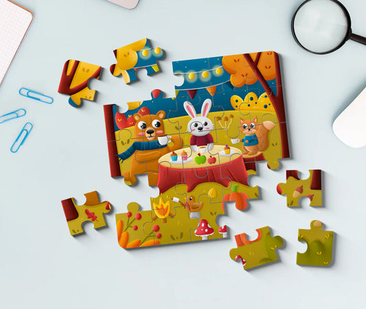 Forest Friends Picnic Puzzle for Toddlers